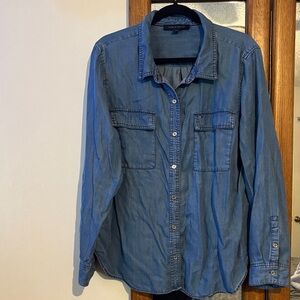 Tommy Hilfiger Chambray denim long sleeve button up XL